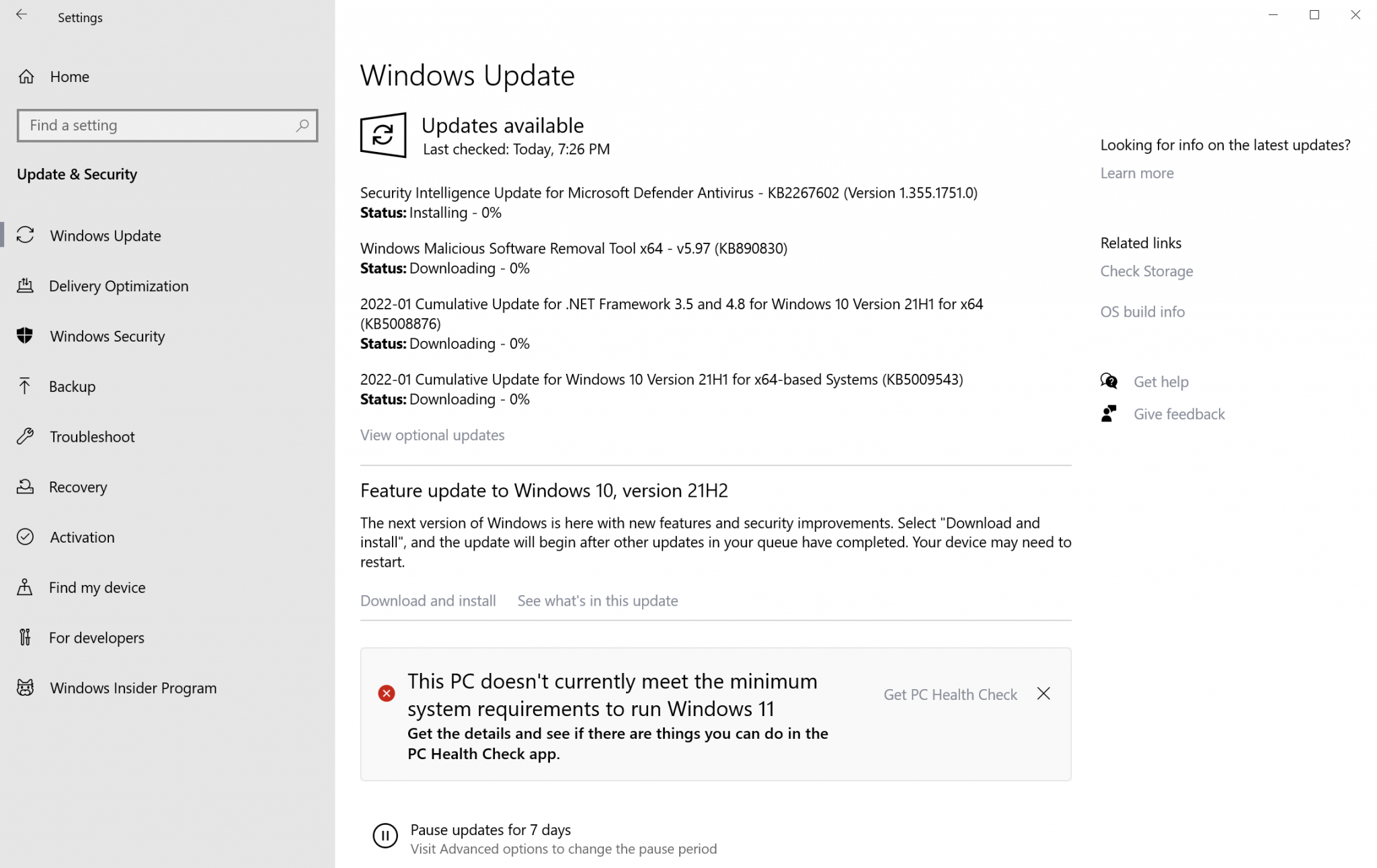 Microsoft Windows Security Updates January 2022 Overview - GHacks Tech News