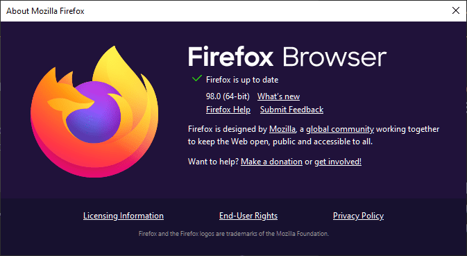 firefox 98.0