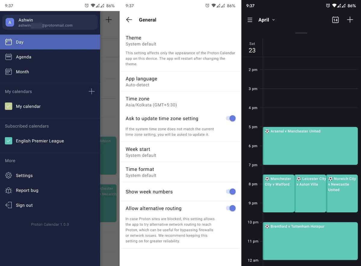 Proton Calendar for Android is now available for all users gHacks