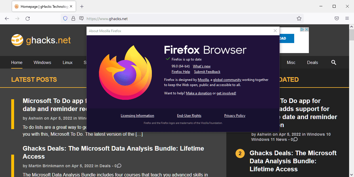 latest firefox update mac 49