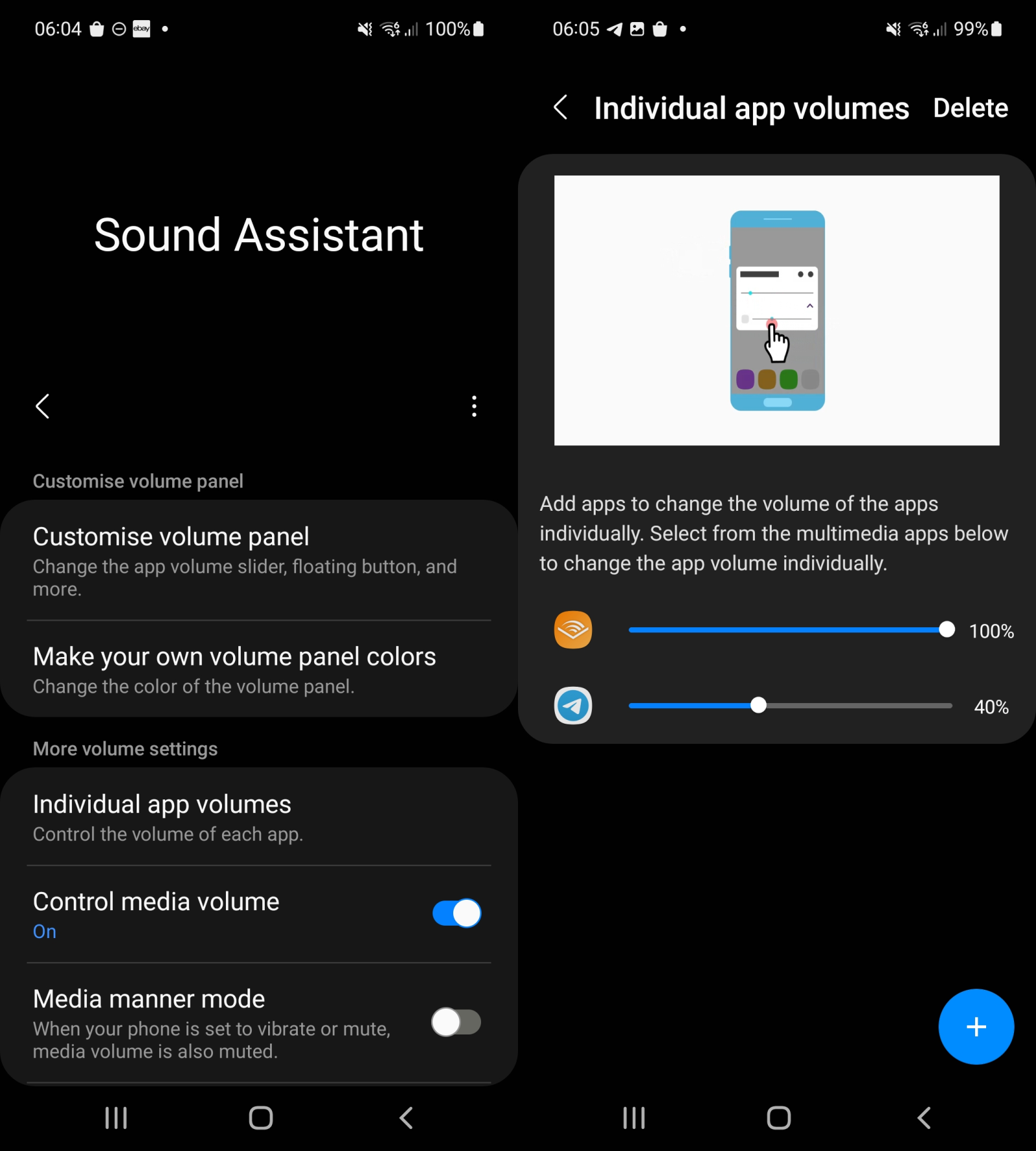 Samsung SoundAssistant update intros vertical volume sliders and