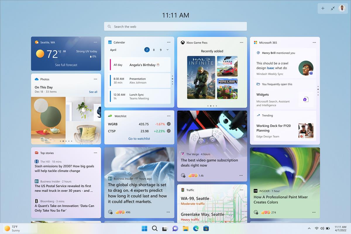 Windows 11 Insider Preview Build 25201 brings an expanded view to the widgets board