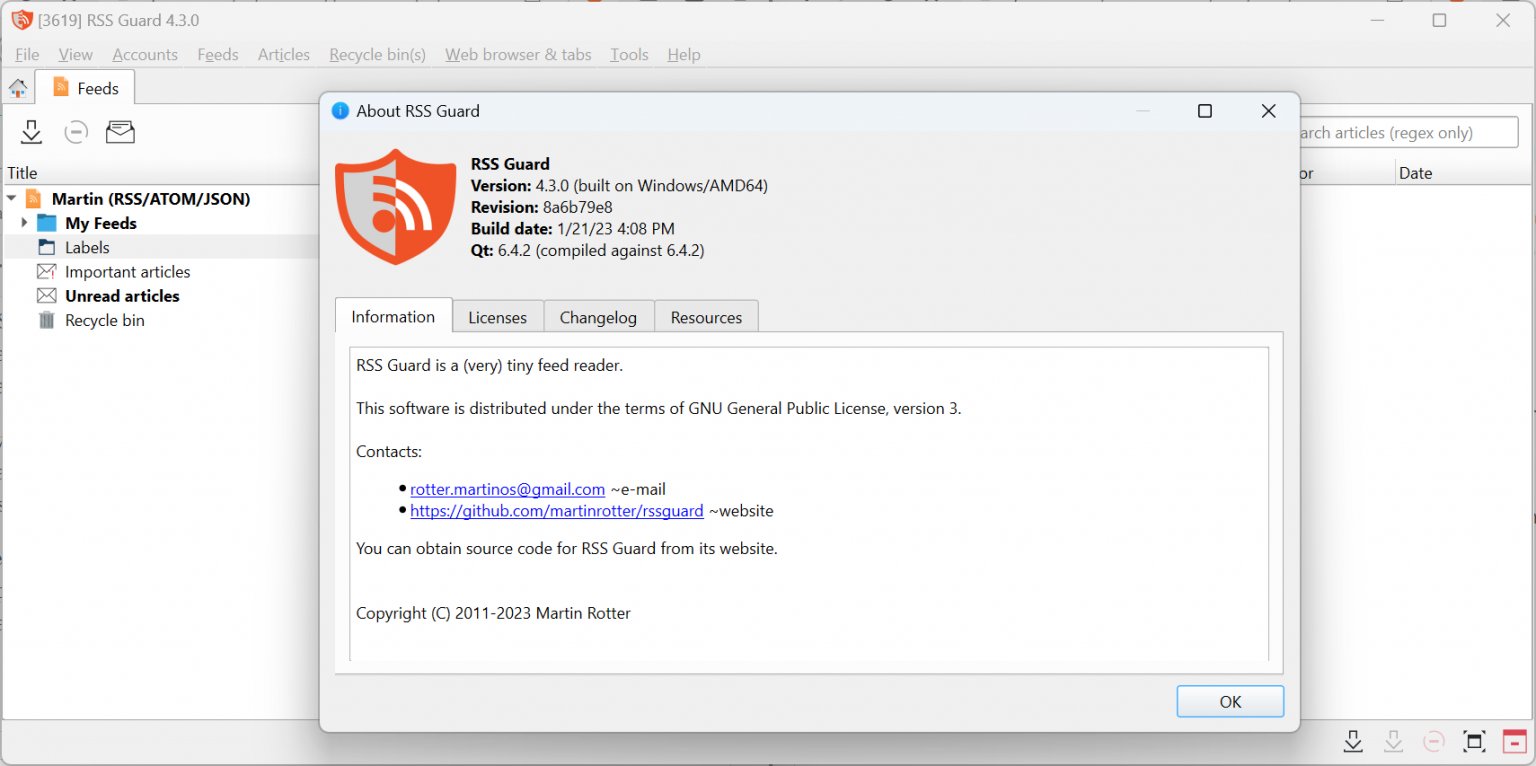 RSS Guard 4.5.1 download the last version for ipod
