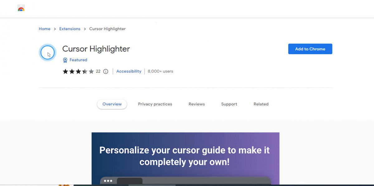 Use-the-Cursor-Highlighter-browser-exten