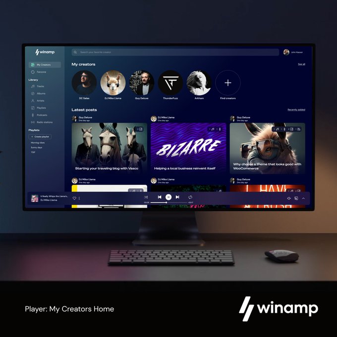 The new Winamp does not play local music anymore, as it is a website music service - gHacks Tech News