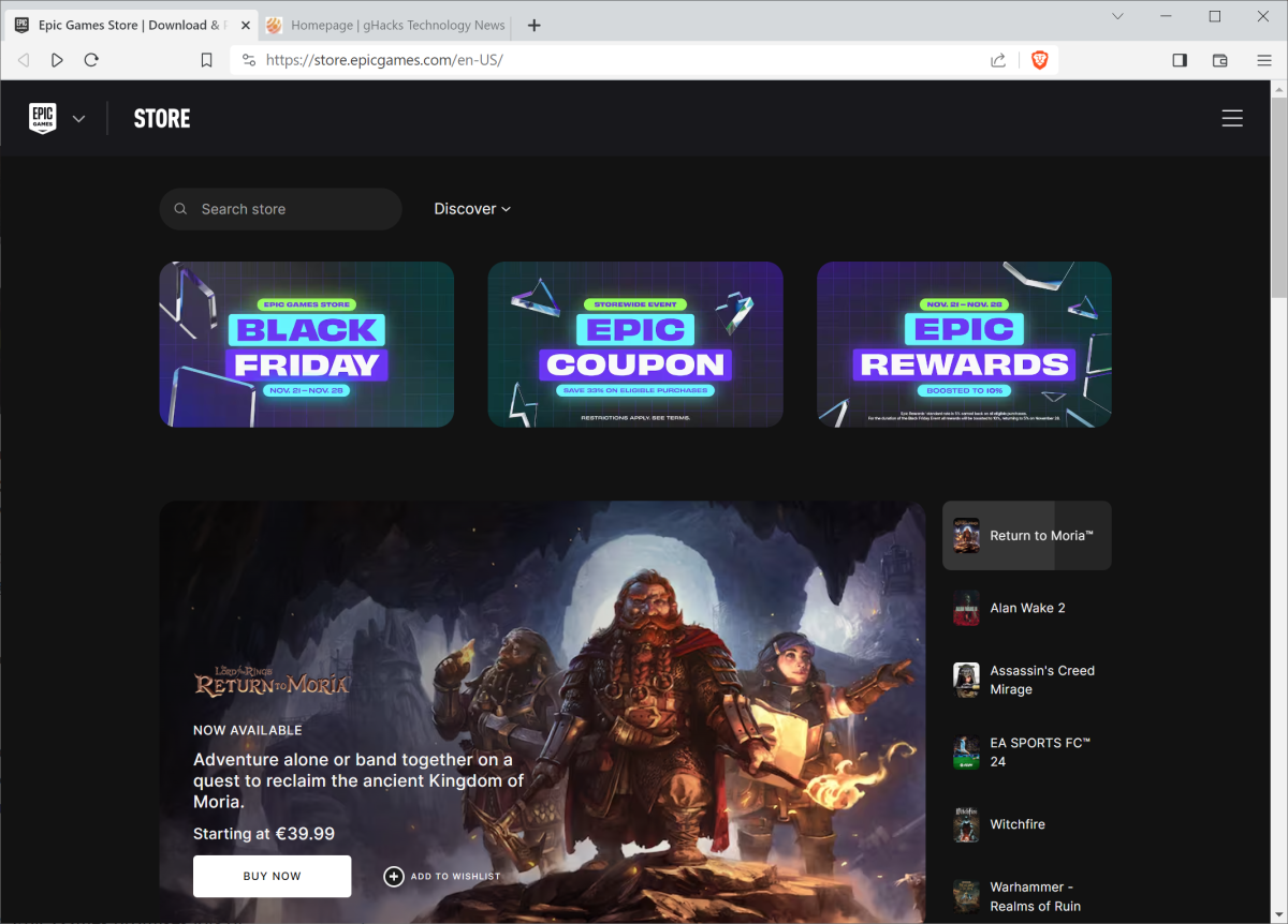 Epic Games announces launch of game store for PC and Mac, Android version  coming later -  news