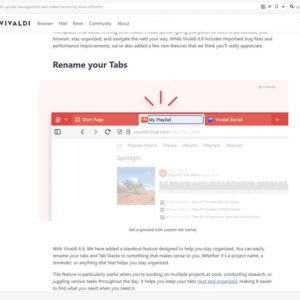 Vivaldi introduces Tab Renaming, drag-and-drop management for downloads, and more